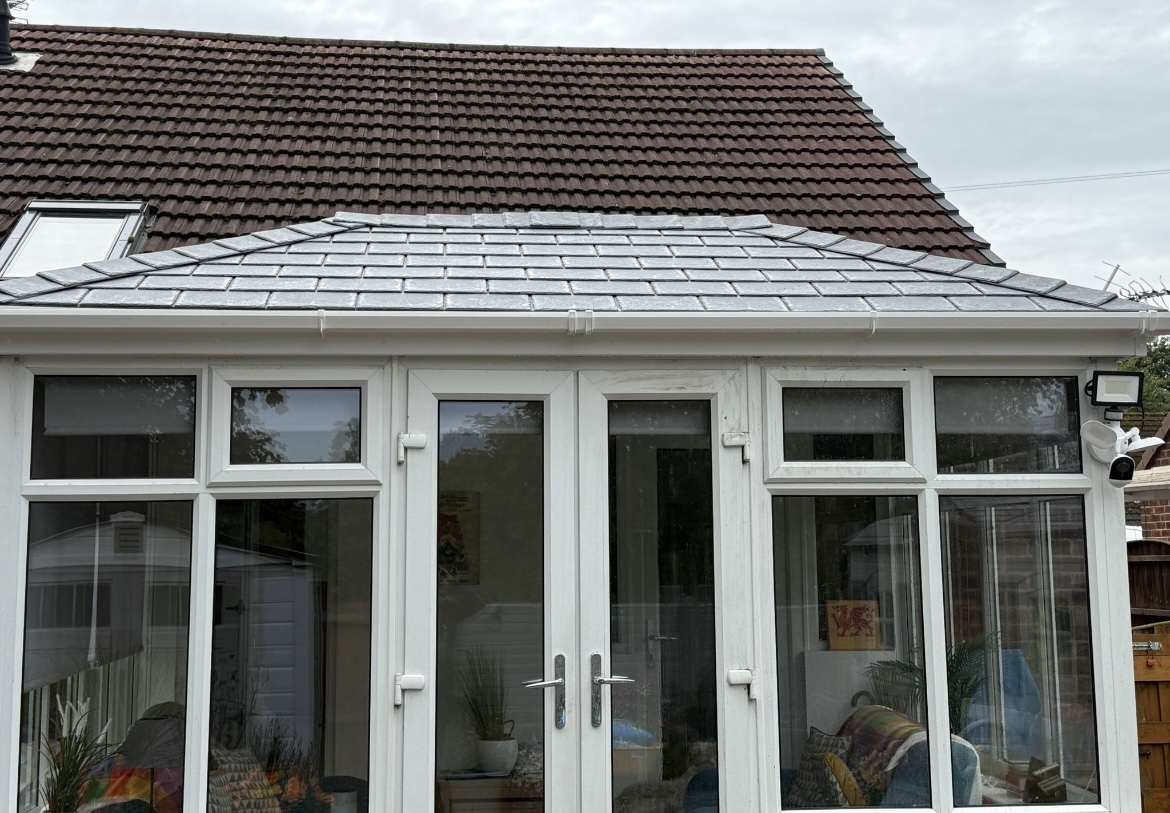 Professional conservatory installation and replacement services in Accrington Lancashire - solid roof conservatories with Tapco tiles